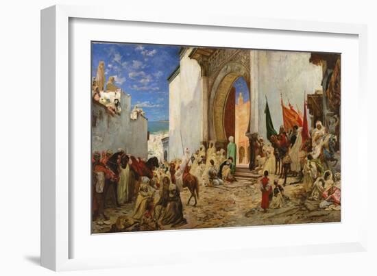 Entry of the Sharif of Ouezzane into the Mosque, 1876-Georges Clairin-Framed Giclee Print