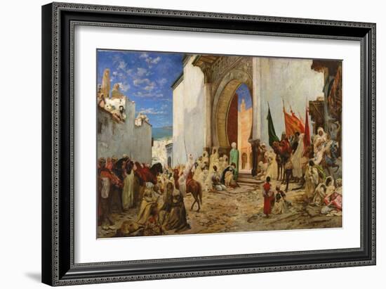 Entry of the Sharif of Ouezzane into the Mosque, 1876-Georges Clairin-Framed Giclee Print