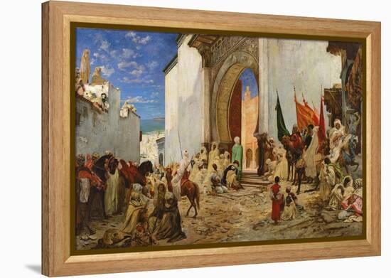 Entry of the Sharif of Ouezzane into the Mosque, 1876-Georges Clairin-Framed Premier Image Canvas