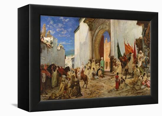 Entry of the Sharif of Ouezzane into the Mosque, 1876-Georges Clairin-Framed Premier Image Canvas