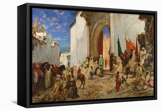 Entry of the Sharif of Ouezzane into the Mosque, 1876-Georges Clairin-Framed Premier Image Canvas