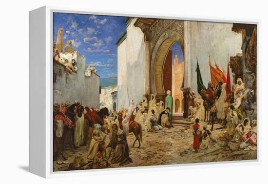 Entry of the Sharif of Ouezzane into the Mosque, 1876-Georges Clairin-Framed Premier Image Canvas