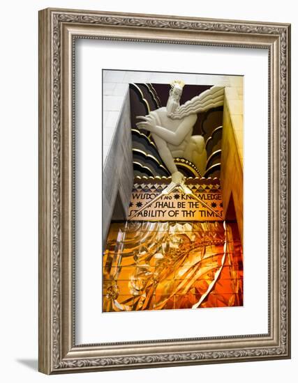 Entry Rockefeller Center - Manhattan - New York City - United States-Philippe Hugonnard-Framed Photographic Print