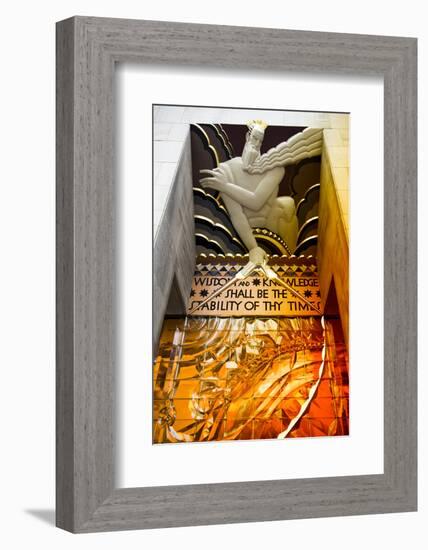 Entry Rockefeller Center - Manhattan - New York City - United States-Philippe Hugonnard-Framed Photographic Print