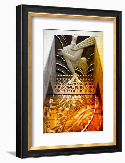 Entry Rockefeller Center - Manhattan - New York City - United States-Philippe Hugonnard-Framed Photographic Print