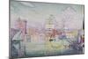 Entry to the Port of Marseille (Oil on Canvas, 1918)-Paul Signac-Mounted Giclee Print