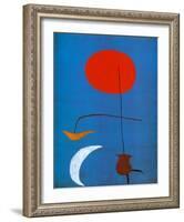Entwurf fur eine Tapisserie-Joan Miro-Framed Art Print