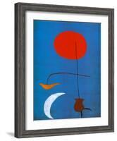 Entwurf fur eine Tapisserie-Joan Miro-Framed Art Print
