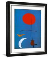 Entwurf fur eine Tapisserie-Joan Miro-Framed Art Print