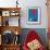 Entwurf fur eine Tapisserie-Joan Miro-Framed Art Print displayed on a wall