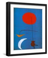 Entwurf fur eine Tapisserie-Joan Miro-Framed Art Print