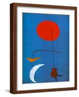 Entwurf fur eine Tapisserie-Joan Miro-Framed Art Print