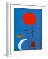 Entwurf fur eine Tapisserie-Joan Miro-Framed Art Print