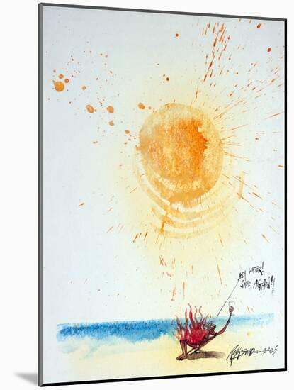 Environment2 (drawing)-Ralph Steadman-Mounted Giclee Print