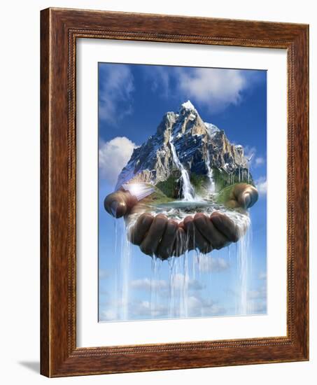 Environmental Care, Conceptual Image-SMETEK-Framed Photographic Print