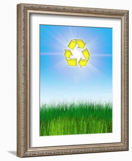 Environmental Recycling, Conceptual Image-Victor Habbick-Framed Photographic Print