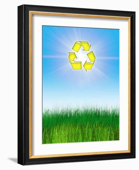 Environmental Recycling, Conceptual Image-Victor Habbick-Framed Photographic Print