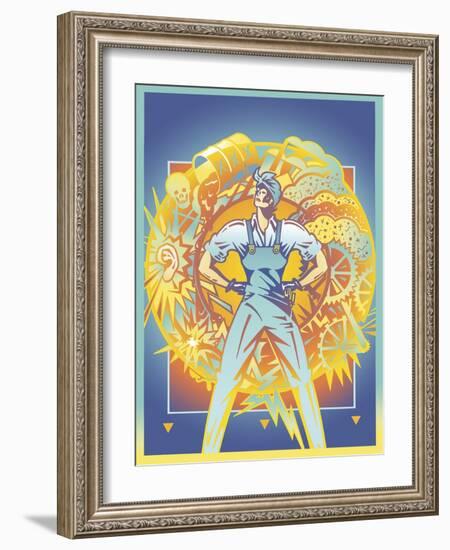 Environmental Rosie-David Chestnutt-Framed Giclee Print