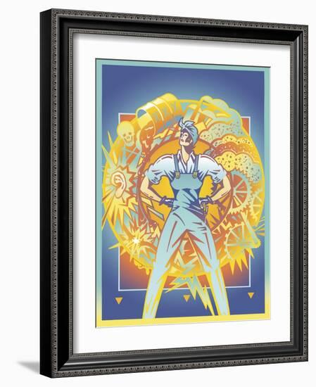 Environmental Rosie-David Chestnutt-Framed Giclee Print