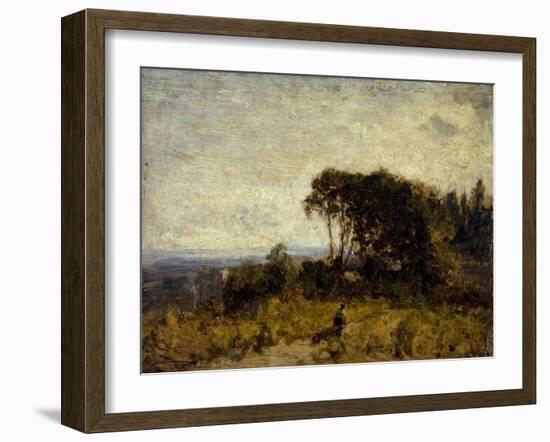 Environs de Barbizon-Félix Ziem-Framed Giclee Print