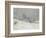 Environs de Honfleur, neige-Claude Monet-Framed Giclee Print