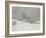 Environs de Honfleur, neige-Claude Monet-Framed Giclee Print