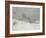 Environs de Honfleur, neige-Claude Monet-Framed Giclee Print