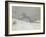 Environs de Honfleur, neige-Claude Monet-Framed Giclee Print