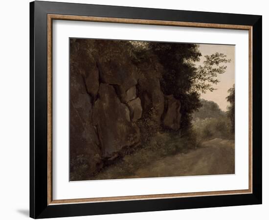 Environs de Nemi : rochers-Pierre Henri de Valenciennes-Framed Giclee Print