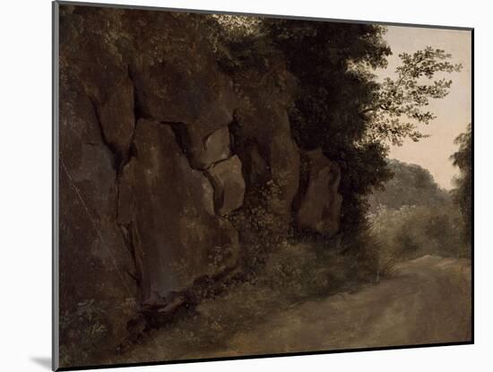 Environs de Nemi : rochers-Pierre Henri de Valenciennes-Mounted Giclee Print