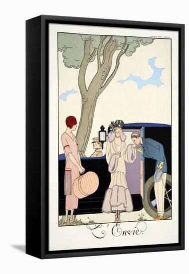 Envy, from 'Falbalas and Fanfreluches, Almanach des Modes Présentes, Passées et Futures', 1925-Georges Barbier-Framed Premier Image Canvas