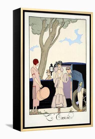 Envy, from 'Falbalas and Fanfreluches, Almanach des Modes Présentes, Passées et Futures', 1925-Georges Barbier-Framed Premier Image Canvas