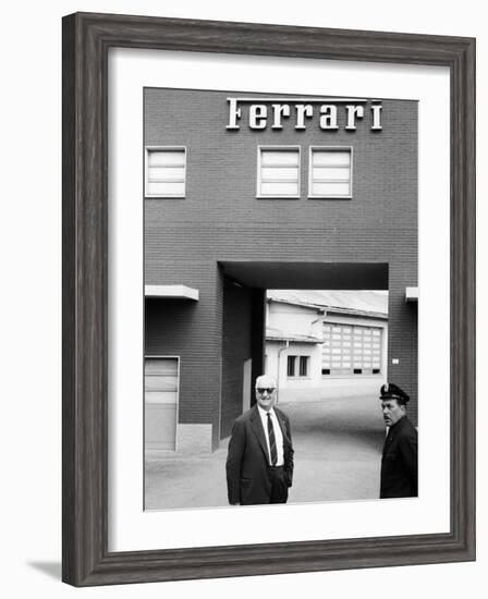 Enzo Ferrari, (1960S)-null-Framed Photographic Print