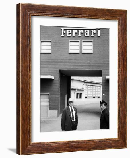 Enzo Ferrari, (1960S)-null-Framed Photographic Print