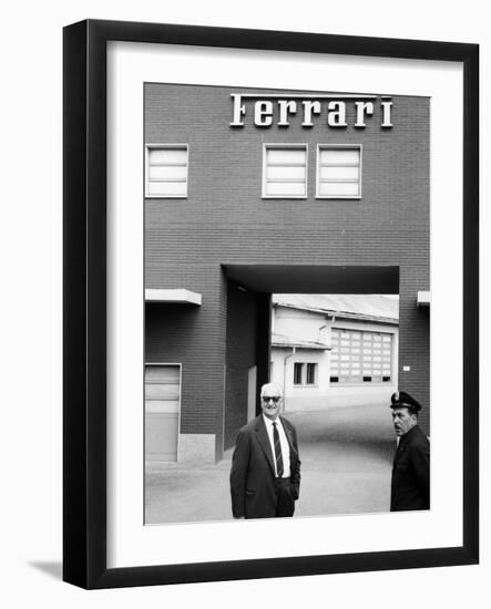 Enzo Ferrari, (1960S)-null-Framed Photographic Print