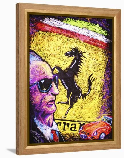 Enzo Ferrari Emblem-Rock Demarco-Framed Premier Image Canvas