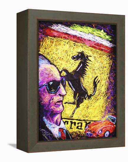 Enzo Ferrari Emblem-Rock Demarco-Framed Premier Image Canvas