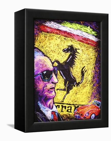 Enzo Ferrari Emblem-Rock Demarco-Framed Premier Image Canvas