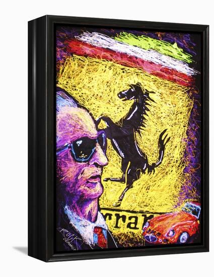 Enzo Ferrari Emblem-Rock Demarco-Framed Premier Image Canvas