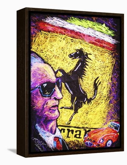 Enzo Ferrari Emblem-Rock Demarco-Framed Premier Image Canvas