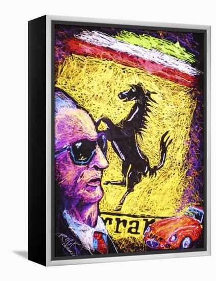 Enzo Ferrari Emblem-Rock Demarco-Framed Premier Image Canvas