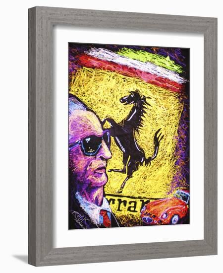 Enzo Ferrari Emblem-Rock Demarco-Framed Giclee Print