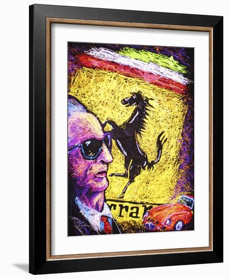 Enzo Ferrari Emblem-Rock Demarco-Framed Giclee Print