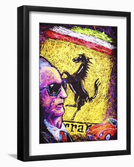 Enzo Ferrari Emblem-Rock Demarco-Framed Giclee Print