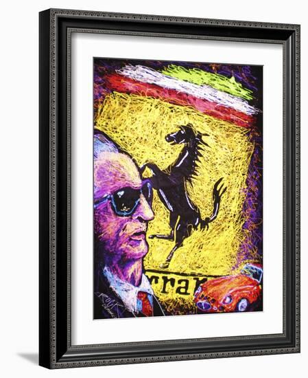 Enzo Ferrari Emblem-Rock Demarco-Framed Giclee Print