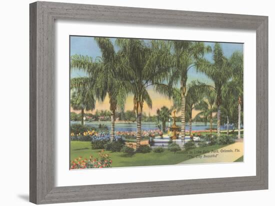 Eola Park, Orlando, Florida-null-Framed Art Print