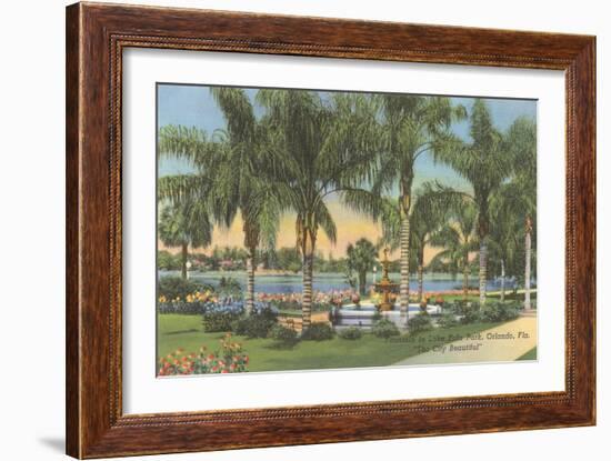 Eola Park, Orlando, Florida-null-Framed Art Print