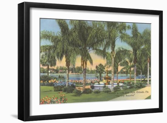 Eola Park, Orlando, Florida-null-Framed Art Print