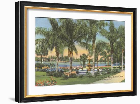 Eola Park, Orlando, Florida-null-Framed Art Print