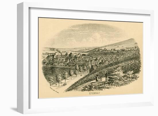 Epernay Vineyards, 1877-null-Framed Art Print